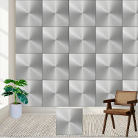 Brushed Stainless Steel Texture Ceramic Tile