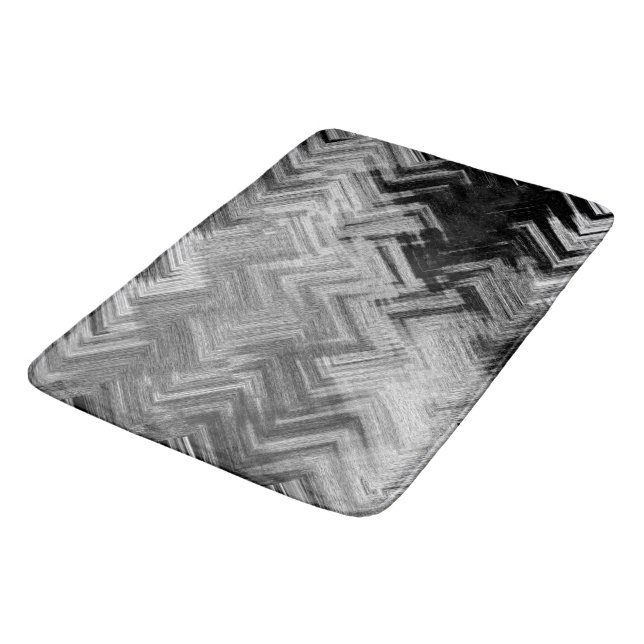 Brushed Steel Bath Mat by C.L. Brown (Angled)