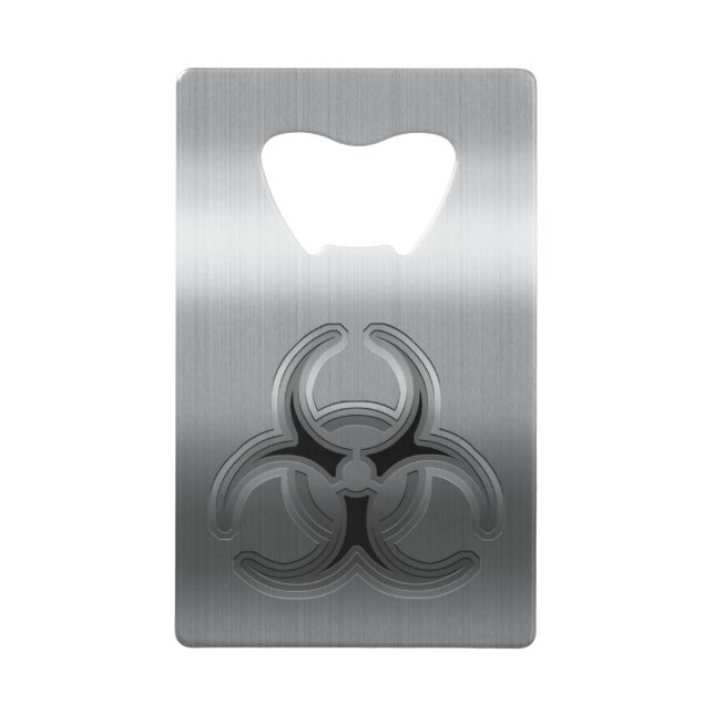 Brushed Steel Biohazard (Front)
