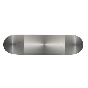 brushed steel skateboard