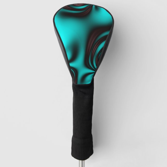Brushed Teal Golf Head Cover (Front)