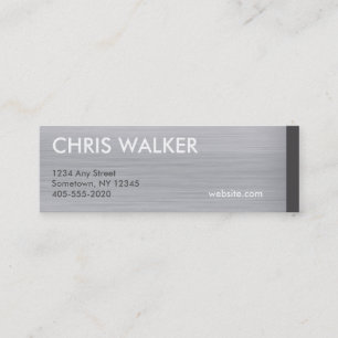 Brushed titanium metal texture mini cards