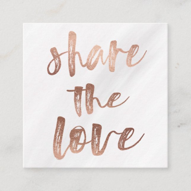 Brushed Typography | Loyalty Card (Front)