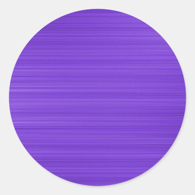 Brushed Violet Classic Round Sticker (Front)