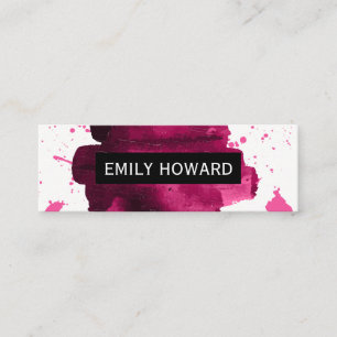 Brushed Watercolor Mini Business Card