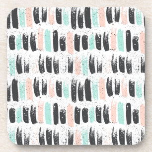 Brushes & Ink Strokes Pattern Coaster