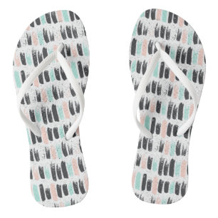 Brushes & Ink Strokes Pattern Jandals