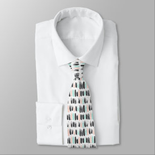 Brushes & Ink Strokes Pattern Tie