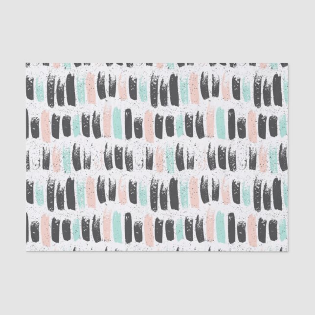 Brushes & Ink Strokes Pattern Tissue Paper (Front)