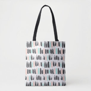 Brushes & Ink Strokes Pattern Tote Bag