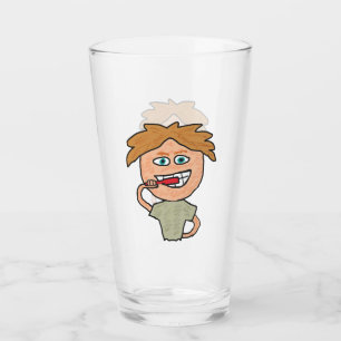 Brushing Teeth Glass