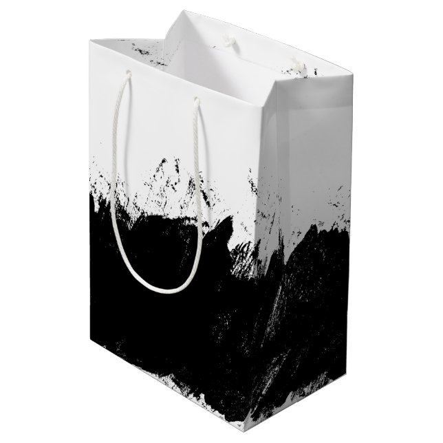 Brushstroke 10 medium gift bag (Back Angled)