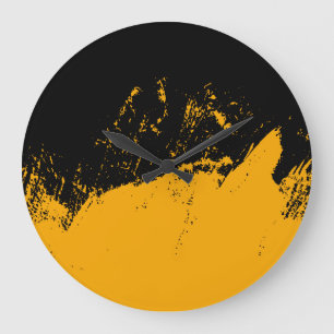Brushstroke 3 large clock