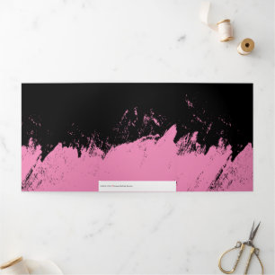 Brushstroke 4 Tri-Fold holiday card