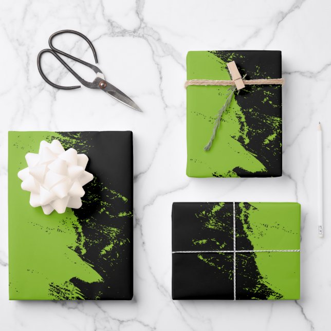 Brushstroke 5 wrapping paper sheet (Front)