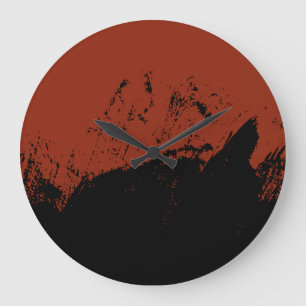 Brushstroke 7 large clock