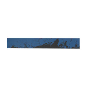 Brushstroke 8 wraparound address label