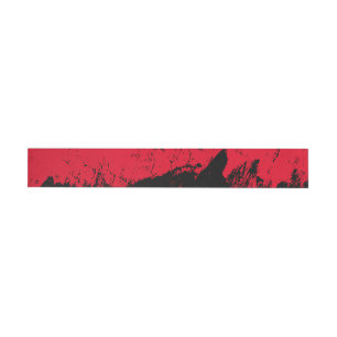 Brushstroke 9 wraparound address label