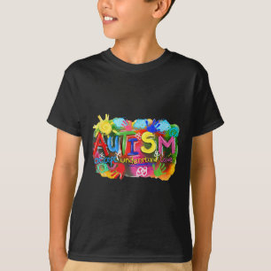 Brushstroke Autism Awareness Accept Understand Lov T-Shirt