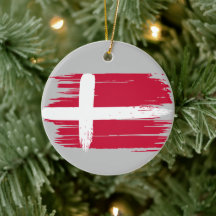 Brushstroke Denmark Flag