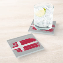 Brushstroke Denmark Flag