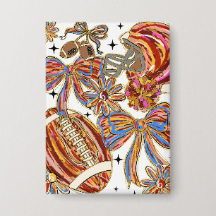 Brushstroke Football Coquette