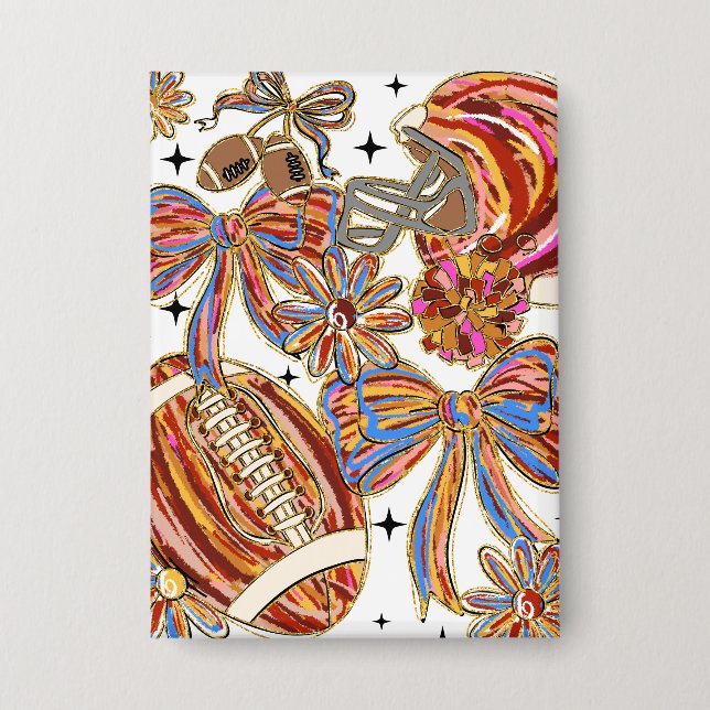 Brushstroke Football Coquette (Front)