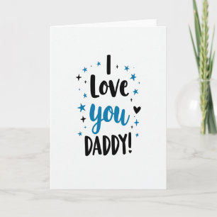 Brushstroke I Love Daddy Card