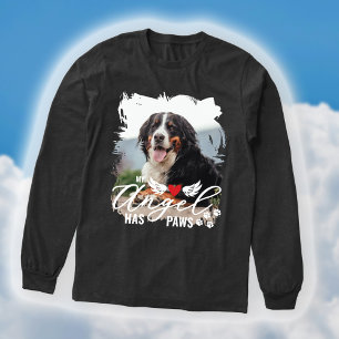 Brushstroke Photo Angel Has Paws Dog Memorial Tri-Blend Shirt