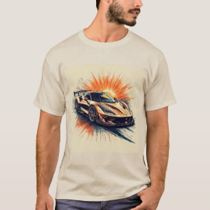 🔥 Brushstroke Racing Car Motion Energy Art T-Shirt