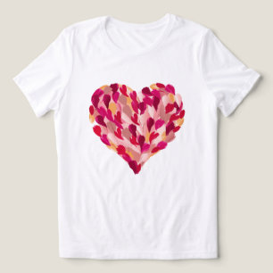 Brushstroke Valentine Day Heart Tri-Blend Shirt