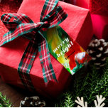Brushstrokes Festive Abstract Christmas Background Gift Tags<br><div class="desc">This Christmas greeting card features a festive abstract brushstroke background in classic colours of red,  green,  gold,  and white,  with customisable text in black and white accents.</div>