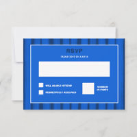 Brushstrokes Stripes Blue Custom Bar Bat Mitzvah