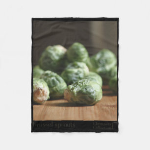 Brussel Sprout Funny Graphic Christmas Shirt Gift Fleece Blanket