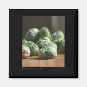 Brussel Sprout Funny Graphic Christmas Shirt Gift Magnet