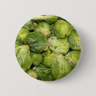 Brussel Sprouts 6 Cm Round Badge