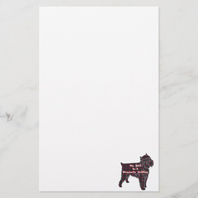 Brussells Griffon BFF Stationery (Front)