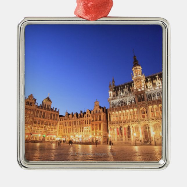 Brussels, Belgium 2 Metal Tree Decoration (Front)