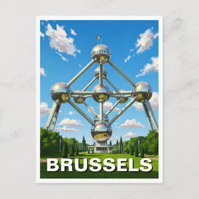 Brussels Belgium Atomium Travel Postcard (Front)