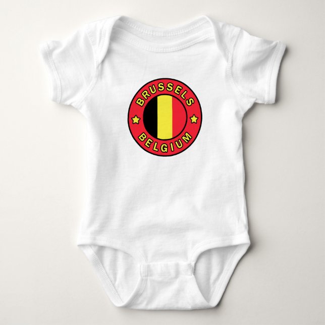 Brussels Belgium Baby Bodysuit (Front)