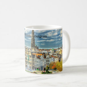 Brussels, Belgium cityscape photo Coffee Mug