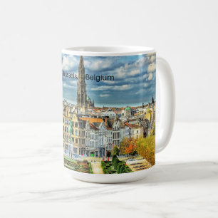 Brussels, Belgium cityscape photo Coffee Mug
