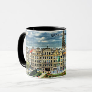 Brussels, Belgium cityscape photo Mug