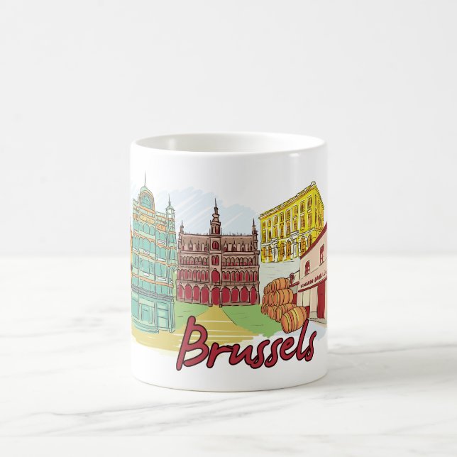 Brussels Belgium Coffee Mug (Center)