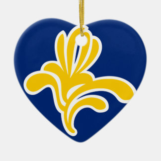 Brussels (Belgium) Flag Ceramic Tree Decoration