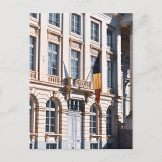 Brussels Belgium flag photo Postcard