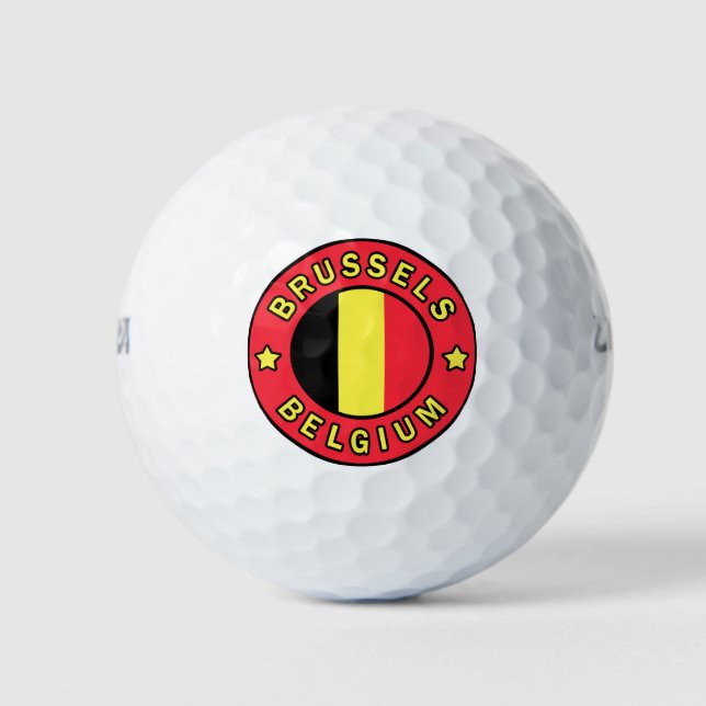 Brussels Belgium Golf Balls (Front)