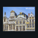 Brussels Belgium Grand Place Travel Photo Postcard<br><div class="desc">Anyone would love to receive this Belgian postcard featuring a beautiful travel photo of the Grand Place in Brussels,  Belgium!</div>