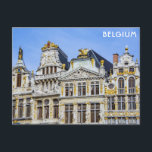 Brussels Belgium Grand Place Travel Photo Postcard<br><div class="desc">Anyone would love to receive this Belgian postcard featuring a beautiful travel photo of the Grand Place in Brussels,  Belgium!</div>