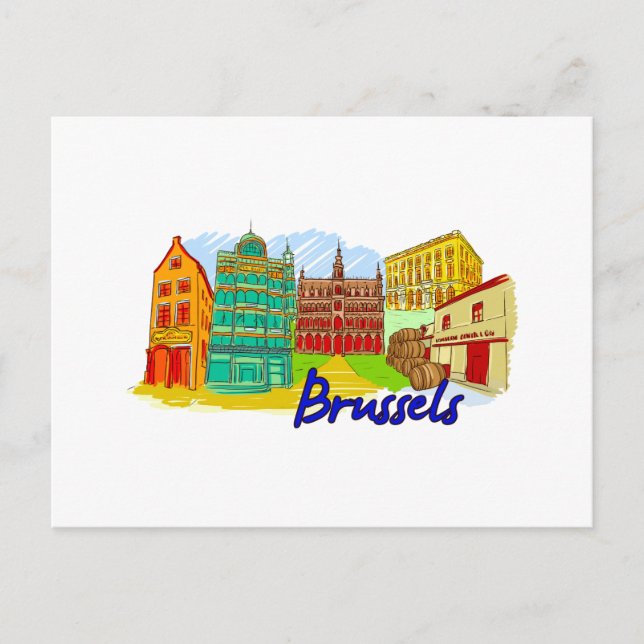 Brussels - Belgium Postcard (Front)